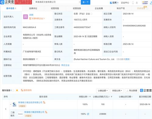 格力集團跨界布局文旅產(chǎn)業(yè)，新設(shè)公司拓展旅游與會展服務(wù)